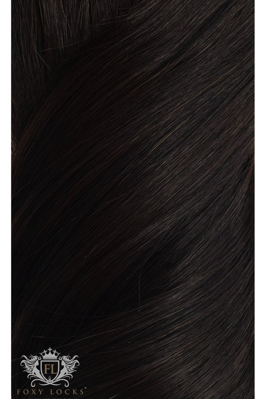 Brown Black - Wrap Ponytail Clip In Hair Extensions 12 / 16 / 22 Inch