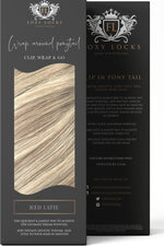 Iced Latte - Wrap Ponytail Clip In Hair Extensions 12 / 16 / 22 Inch