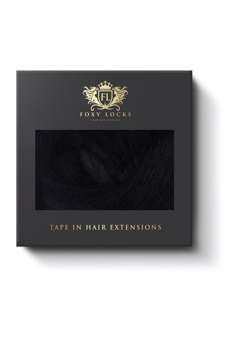 Jet Black LiteTape® Hair Extensions | Tape In