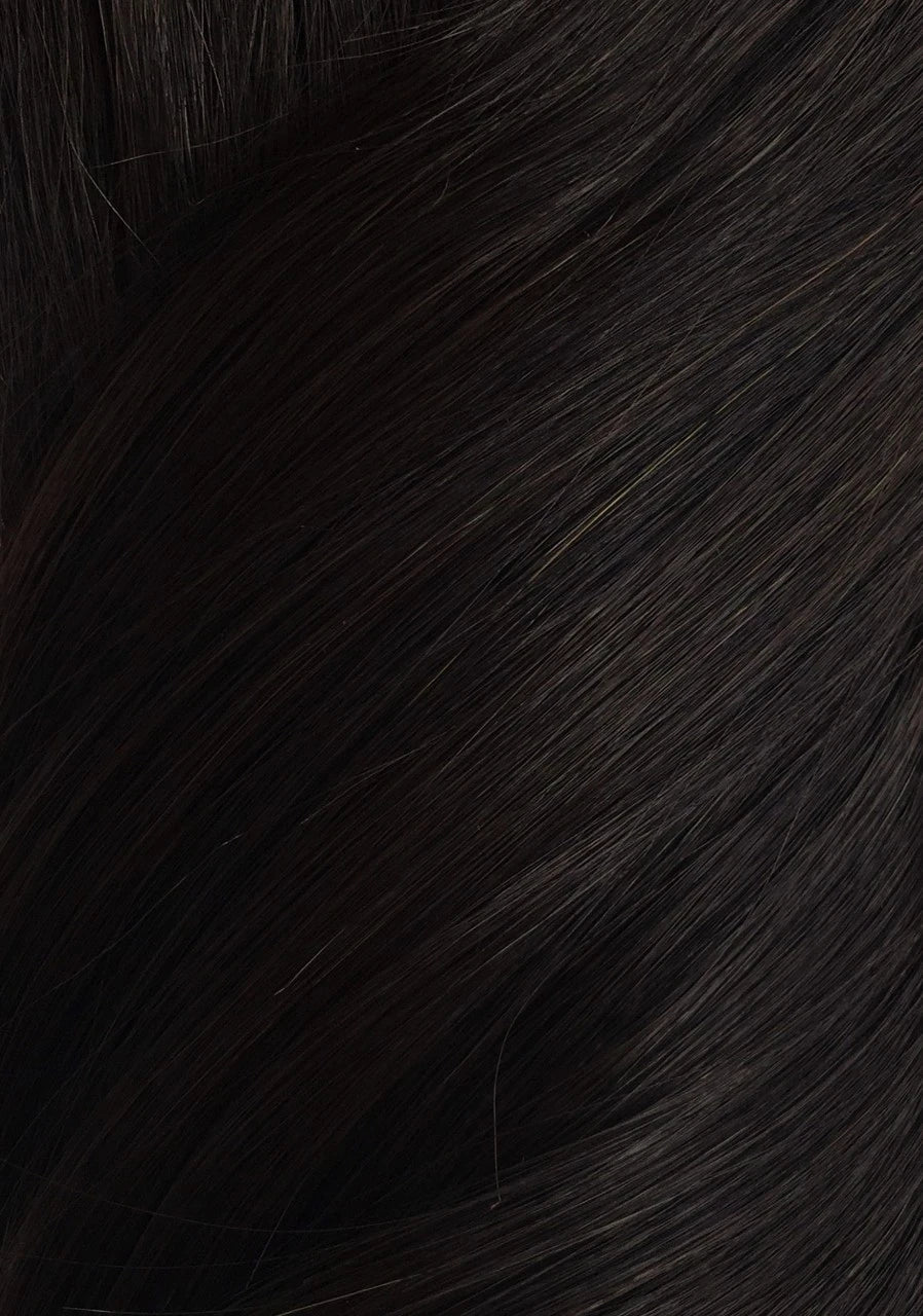 Brown Black - Wrap Ponytail Clip In Hair Extensions 12 / 16 / 22 Inch