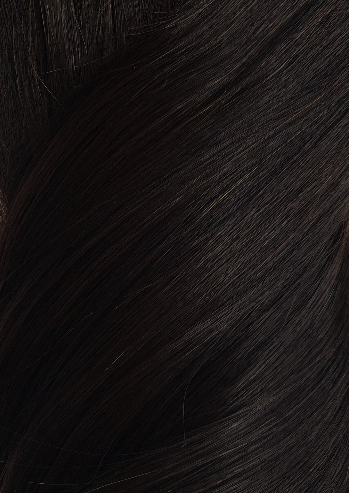 Brown Black - Double Wefted Lace Full Head Clip in Human Hair Extensions