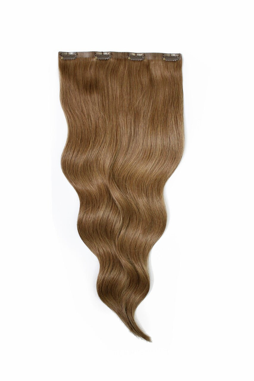Chestnut - One Weft Volumizer Seamless Clip In Remy Human Hair Extensions | Foxy Locks