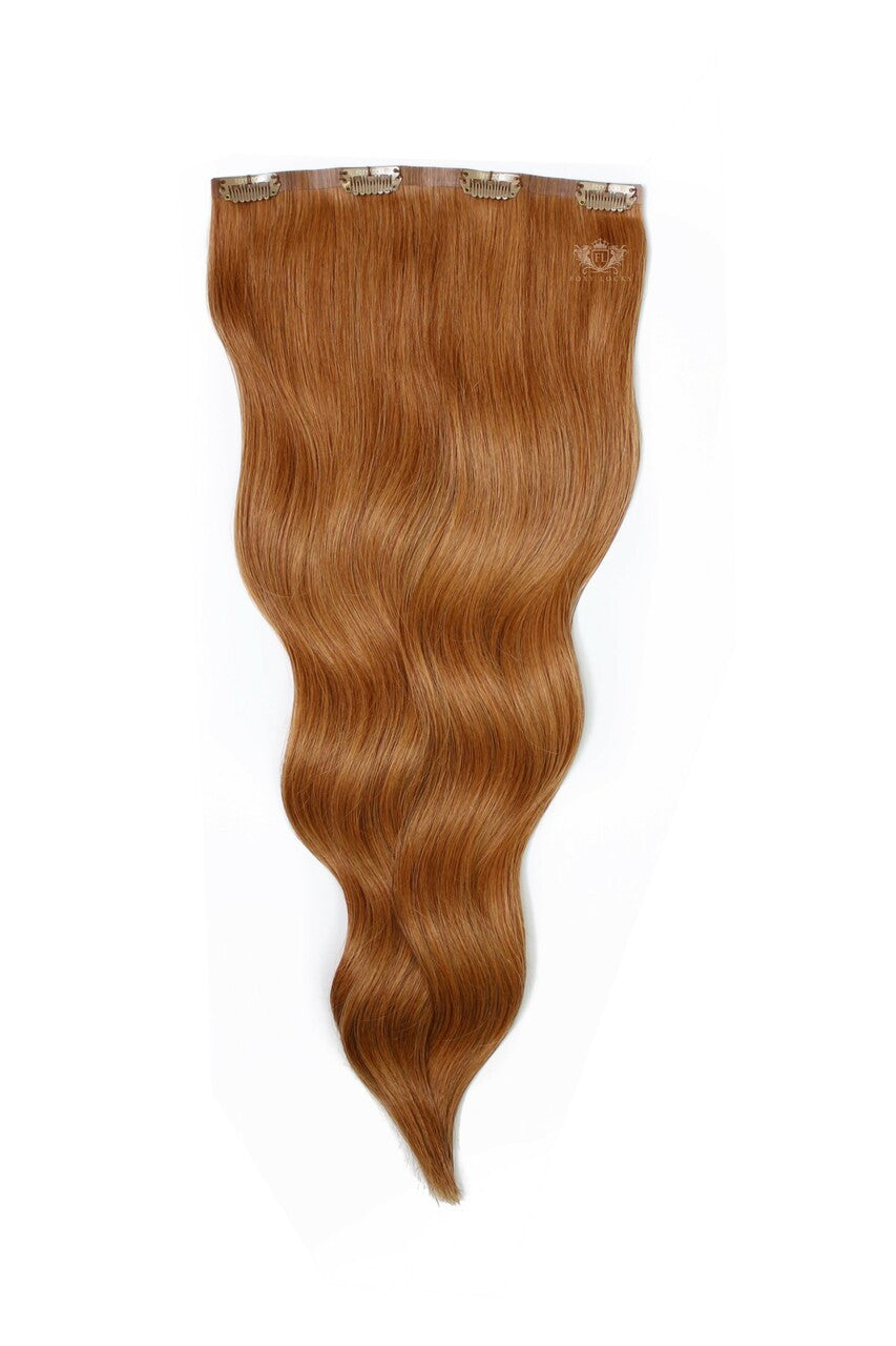Cinnamon Ginger - One Weft Volumizer Seamless Clip In Remy Human Hair Extensions | Foxy Locks