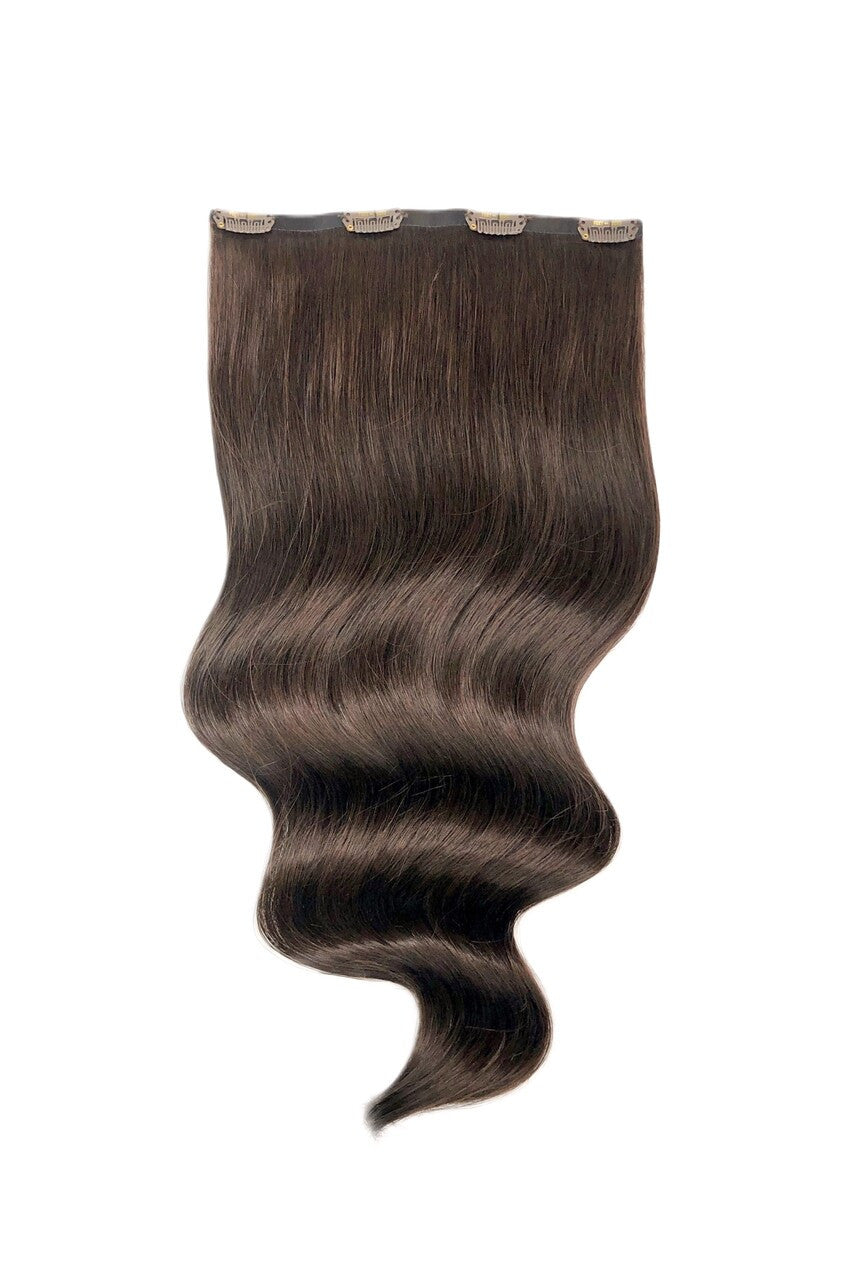 Cocoa - One Weft Volumizer Seamless Clip In Remy Human Hair Extensions | Foxy Locks