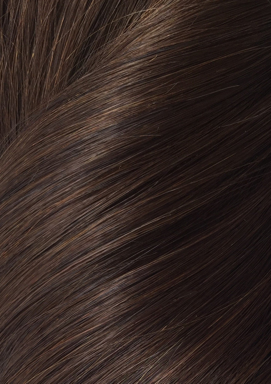 Cocoa - One Weft Volumizer Seamless Clip In Remy Human Hair Extensions | Foxy Locks