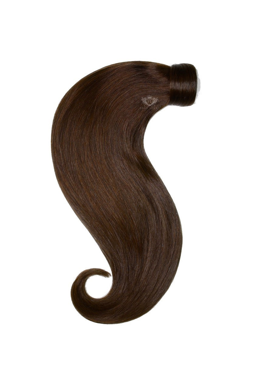 Cocoa - Wrap Ponytail Clip In Hair Extensions 12 / 16 / 22 Inch