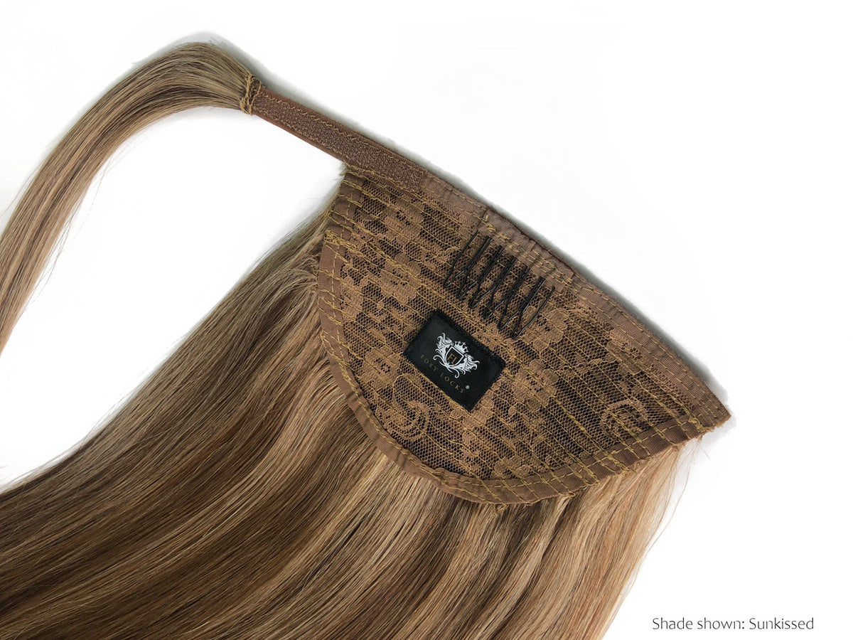 Cappuccino - Wrap Ponytail Clip In Hair Extensions 12 / 16 / 22 Inch