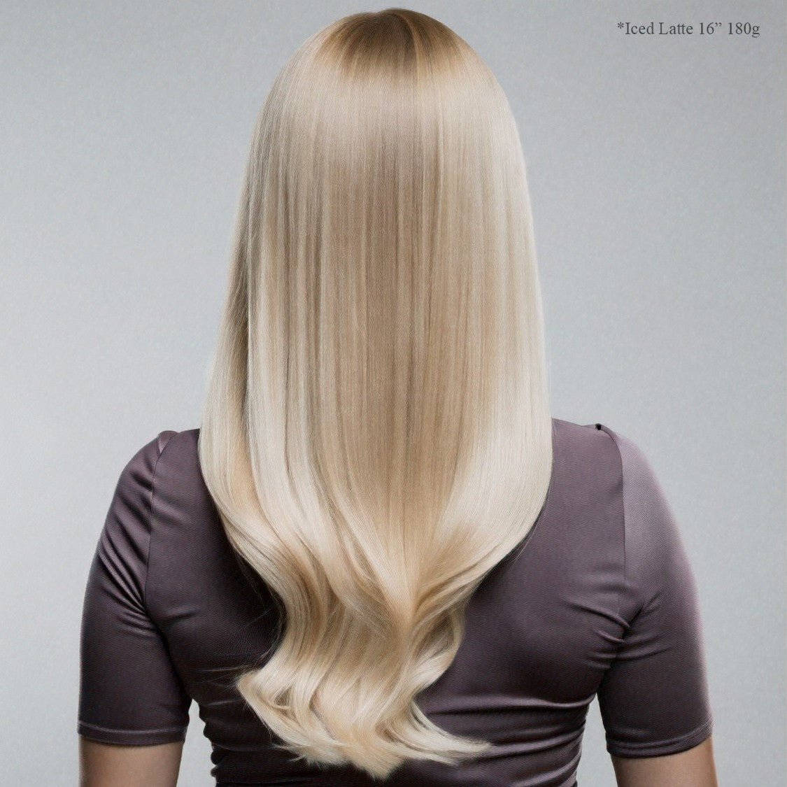 Iced Latte - Double Wefted Lace Full Head Clip in Human Hair Extensions
