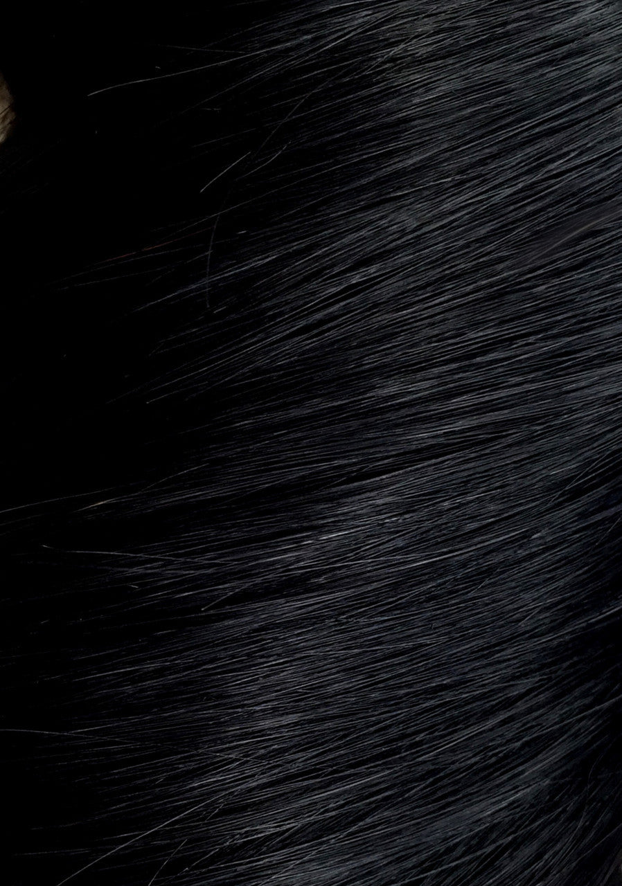 Jet Black - Wrap Ponytail Clip In Hair Extensions 12 / 16 / 22 Inch
