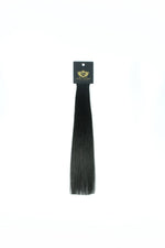 Jet Black | Foxy Locks Hair Extensions - Single Piece Colour Swatch