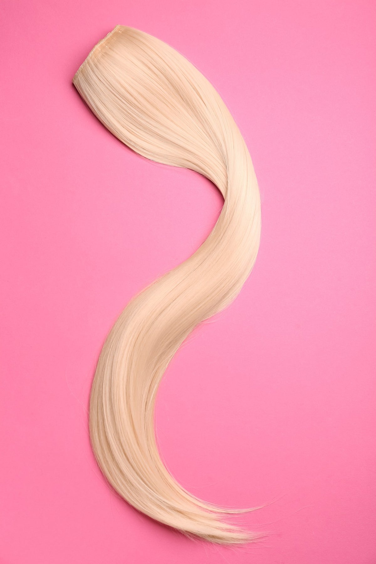 Platinum Blonde - Double Wefted Lace Full Head Clip in Human Hair Extensions
