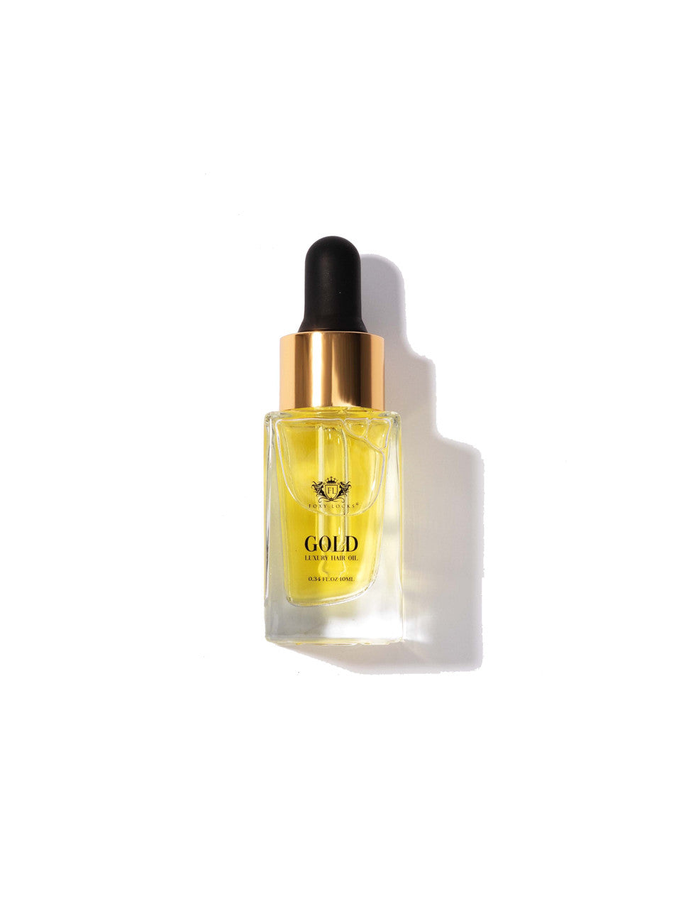 Foxy Locks Luxury GOLD Hair Oil 10ml Travel Size - infused with Argan oil | Collagen | Keratin