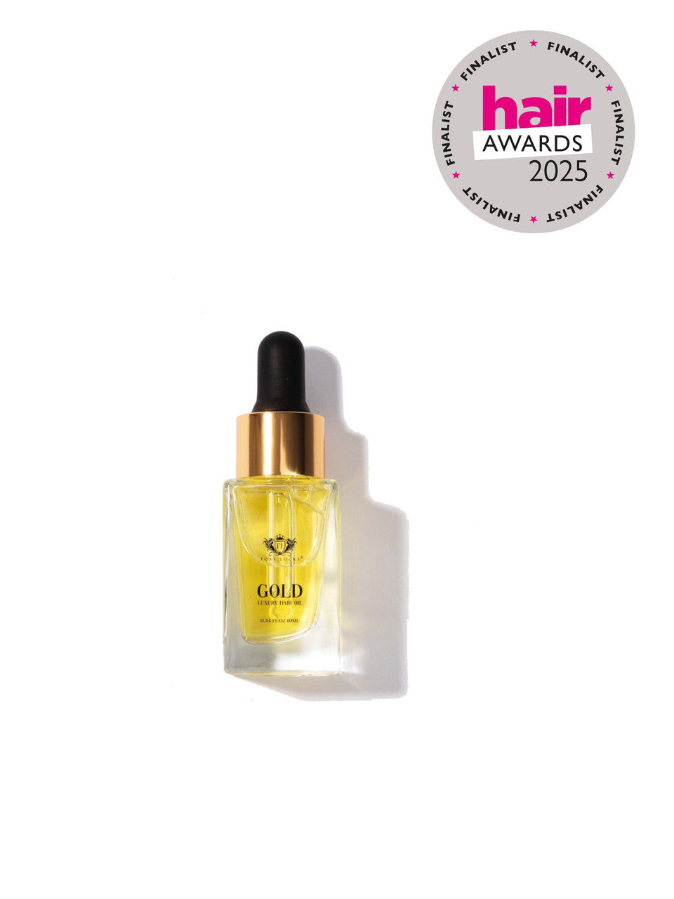 Foxy Locks Luxury GOLD Hair Oil 10ml Travel Size - infused with Argan oil | Collagen | Keratin