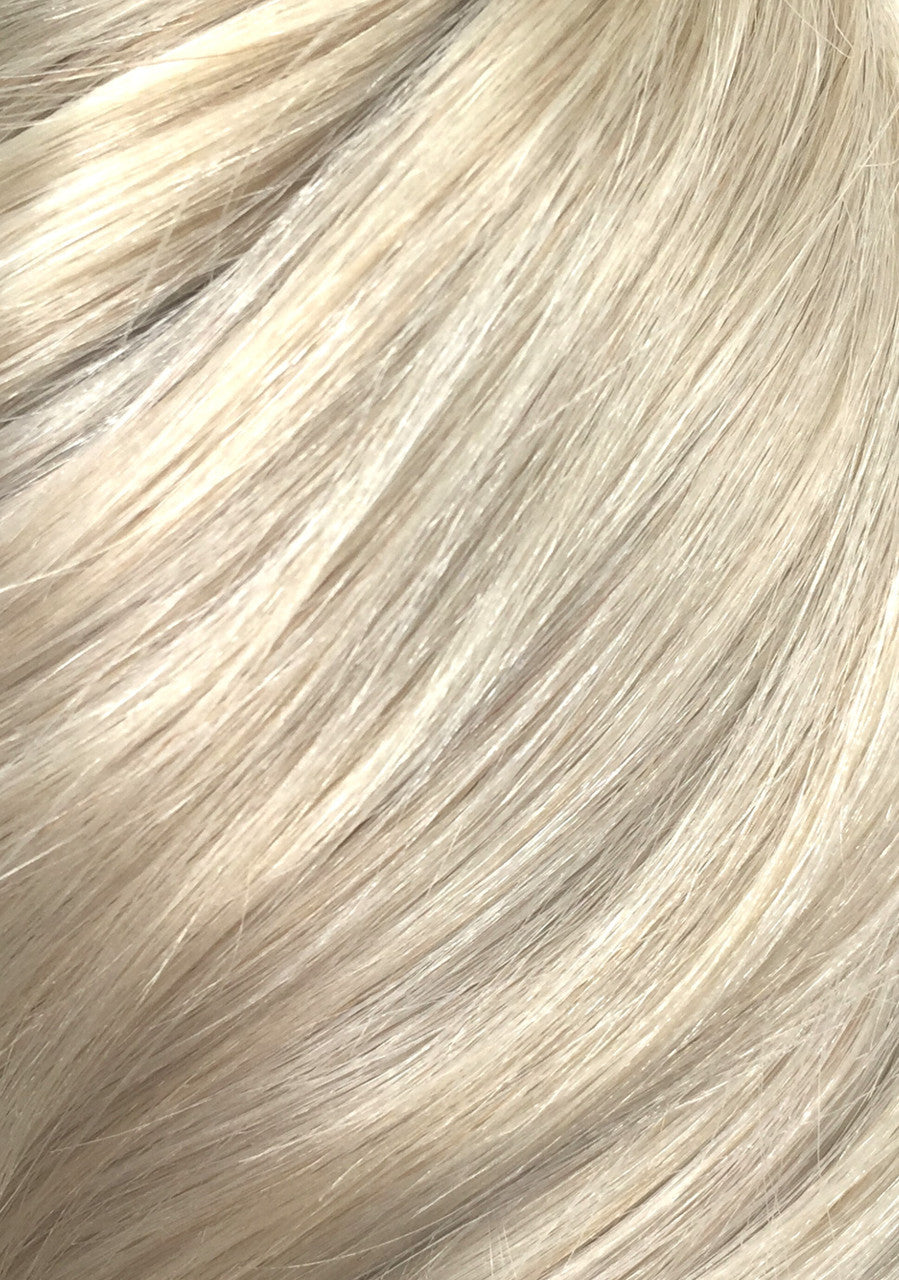 Platinum Blonde - One Weft Volumizer Seamless Clip In Remy Human Hair Extensions | Foxy Locks