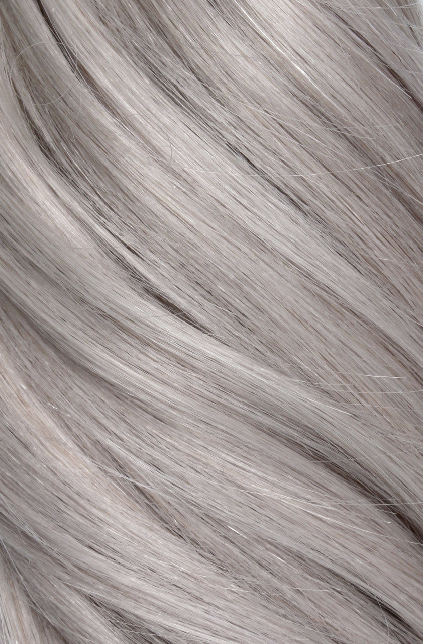 Silver Fox - One Weft Volumizer Seamless Clip In Remy Human Hair Extensions | Foxy Locks